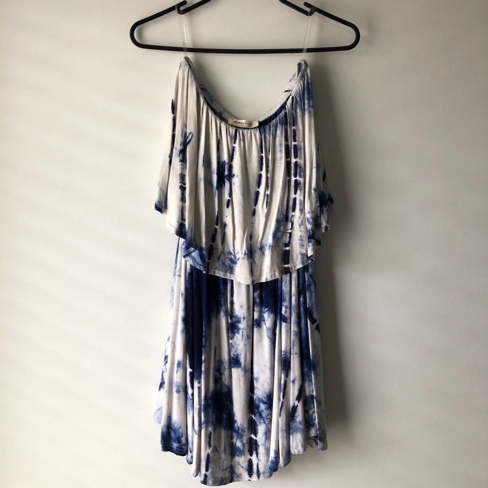 Strapless Tie-Dye Dress